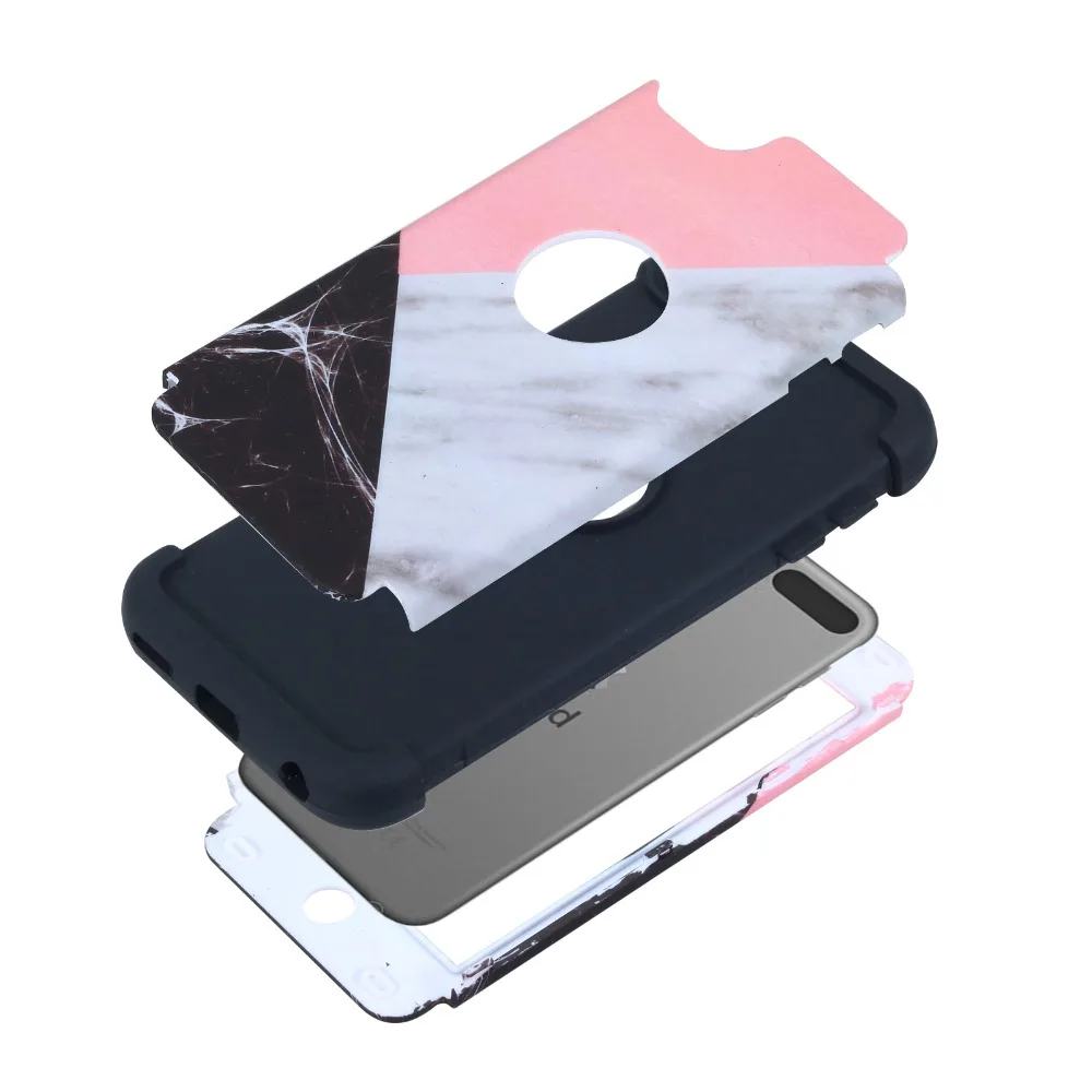 Универсальный сверхмощный Гибридный Силиконовый чехол 3 в 1 для ipod touch 6 поколения