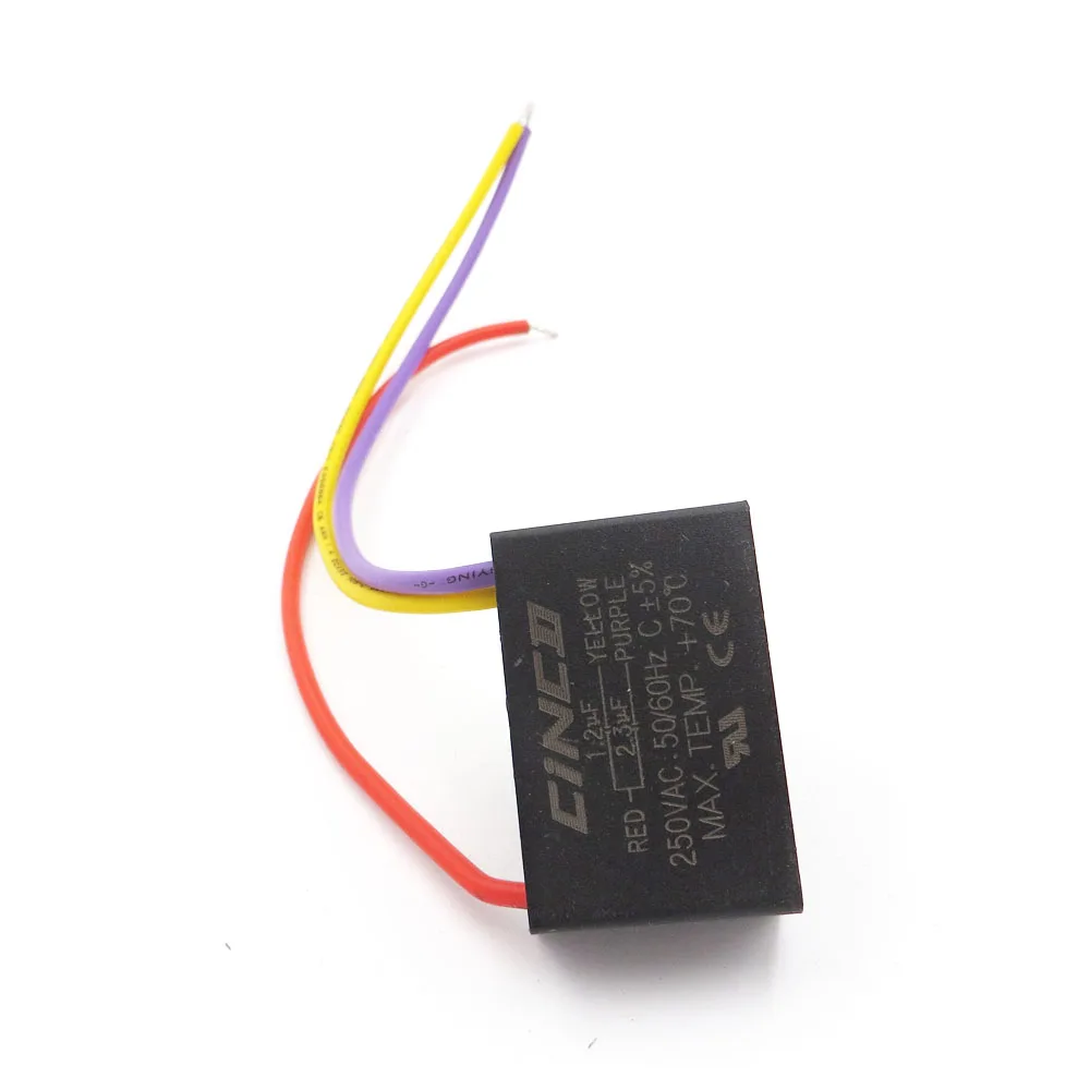 CBB61 1 2 + 3 мкФ 250V Кабели электрические конденсаторы вентиляторов электрического