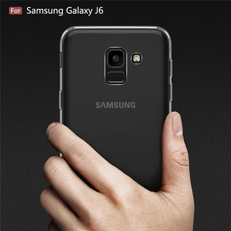Прозрачный мягкий силиконовый чехол для Samsung Galaxy J6 2018 J600F/DS J600G/DS On6 |