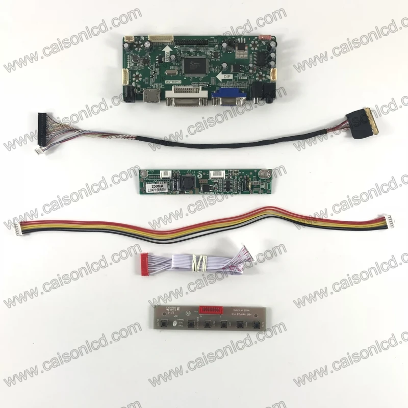 NT68676 плата ЖК контроллера с поддержкой DVI + VGA аудио для панели 10 1 дюйма 1920x1200