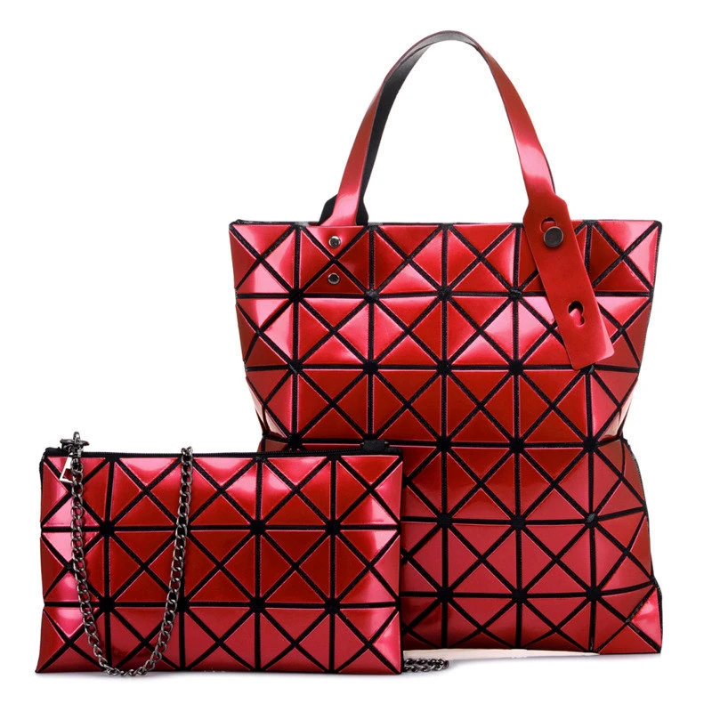 

Women Tote Bag Diamond Lattice Composite Bag Magic Fold Shoulder Bag Designer Luxury Handbags Purses NEW Fashion