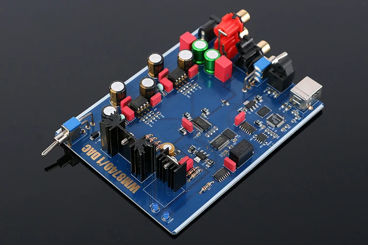 WM8740 Dual Op Amp DAC аудио декодер USB плата волоконно коаксиальный вход Цифровой