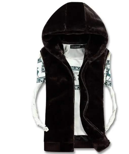 Новое поступление зимний модный теплый плюшевый жилет из искусственного меха