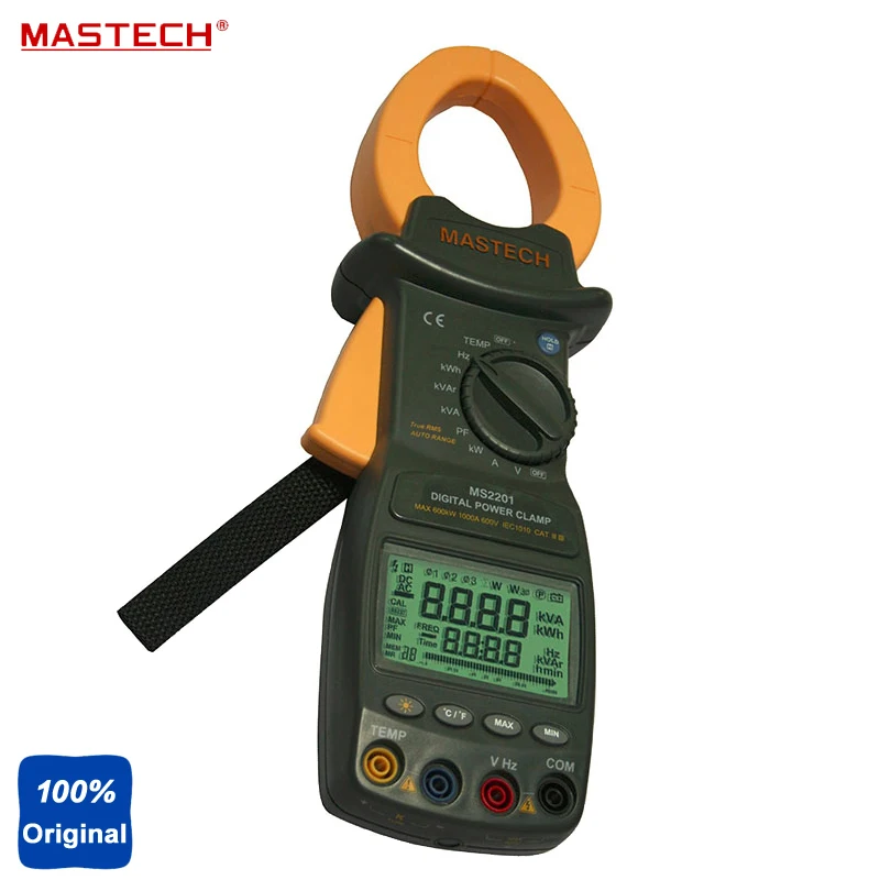 MASTECH ms2201 цифровой Мощность клещи одного метра фазы|mastech ms2201|clamp meterpower clamp |
