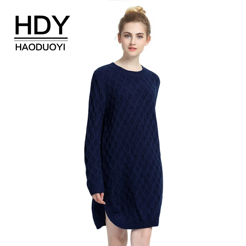 Свитер HDY Haoduoyi Женский вязаный с длинным рукавом|sweater dress|dress fashionfashion dress |