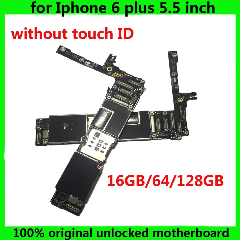 Оригинальная материнская плата для iphone 6 Plus с системой IOS без сенсорного ID чистая