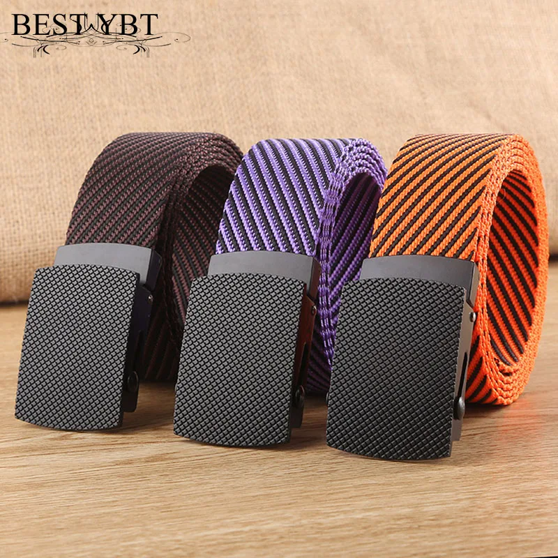 

Best YBT Unisex Belt Nylon Alloy Smooth buckle Women Belt outdoor tactics jeans Army Style High Quality comfortable Men Belt