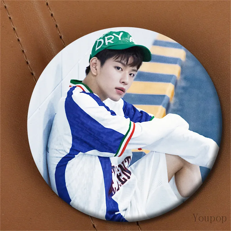 Youpop KPOP бродячий детский 2-й Мини альбом I am Who StrayKids Bang Chan I.N WOOJIN значок с фото булавки броши для одежды шляпа рюкзак