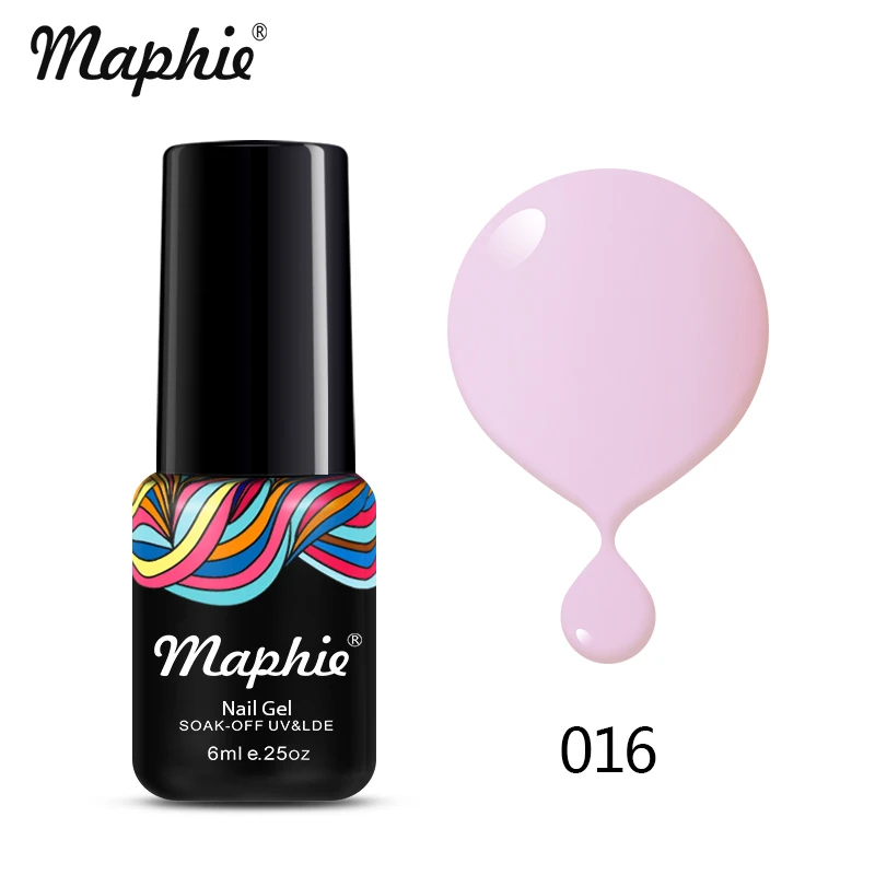 Maphie, 6 мл, золотой цвет, Гель-лак, мерцающий блеск, УФ светодиодный Гель-лак для ногтей, долговечный УФ-лак для ногтей, лак для ногтей, замочить, светодиодный клей - Цвет: 016