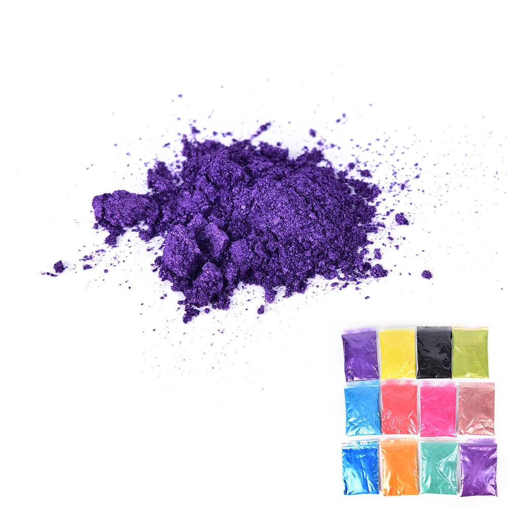 50g/Pack Healthy Natural Mineral Mica Powder DIY For Soap Dye Colorant Makeup Eyeshadow 12 Colors | Дом и сад