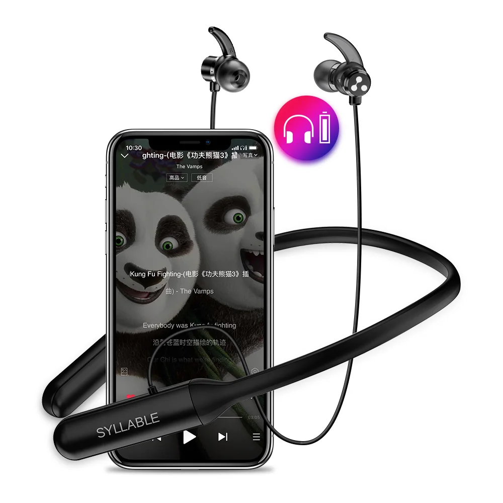 2020 оригинальные наушники SYLLABLE Q3 6 часов Bluetooth V4.2 беспроводные стерео магнитные 100