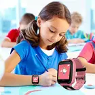 Детские умные водонепроницаемые часы с цветным сенсорным экраном, силиконовые спортивные наручные часы с защитой от потери, Детские аксессуары, подарок
