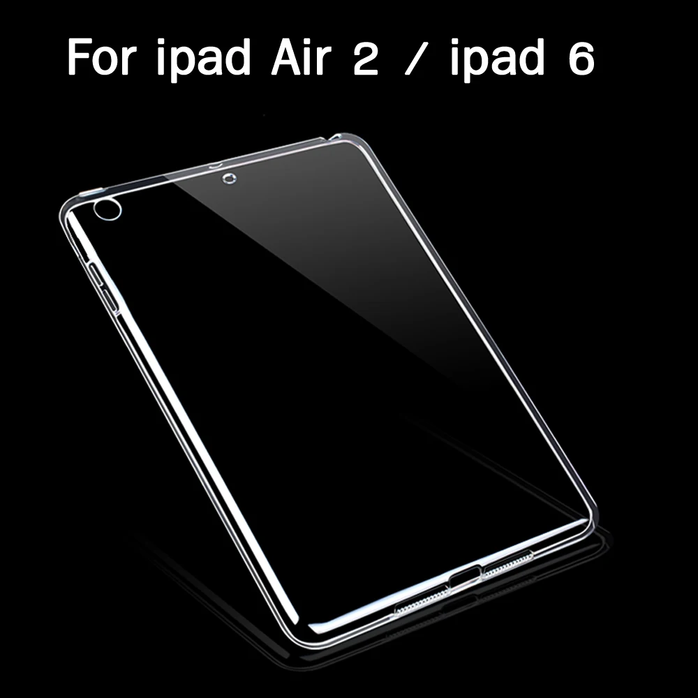 Для планшета apple ipad Air 2 Чехол тонкий прозрачный защитный силиконовый из ТПУ