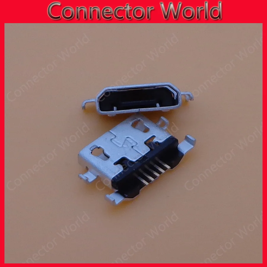 500 шт./лот для Alcatel 6035R Idol S 4033 4033D POP C3 micro usb коннектор зарядки штекер док-станции