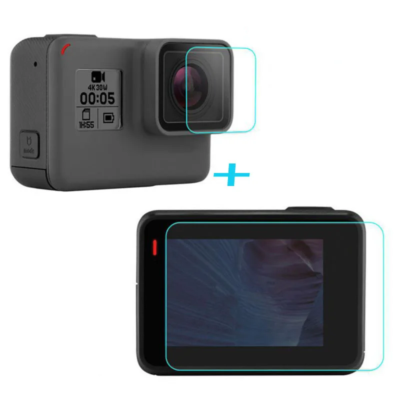 Экран + объектив закаленное стекло защитная пленка для GoPro Hero 6 5 GoPro5 аксессуары