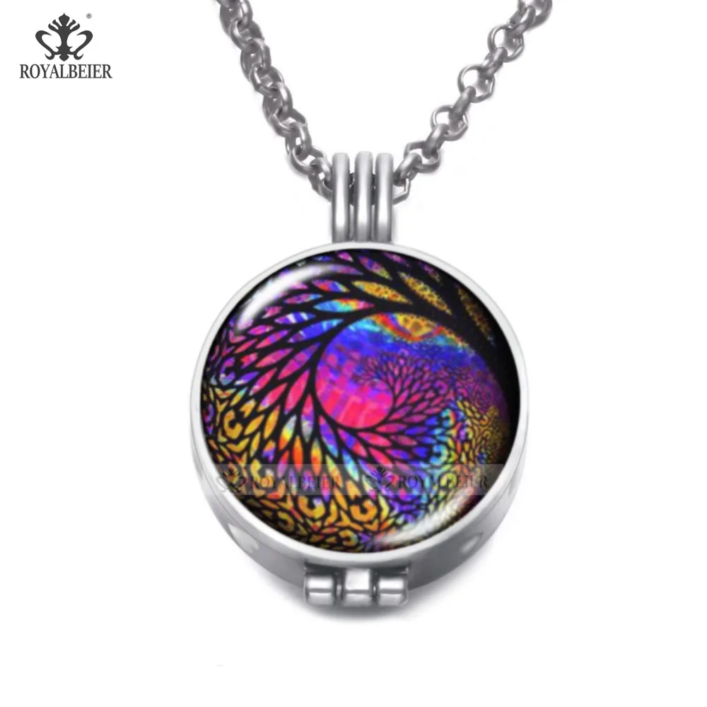 Ароматическое ожерелье ROYALBEIER открытые винтажные медальоны для эфирных духов