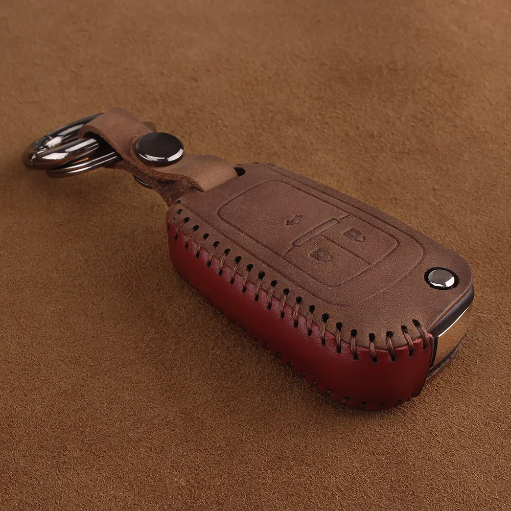 KEYYOU 2/3 Buttons For Opel Insignia Astra Corsa Antara Chevrolet Cruze Aveo Trax Genuine Leather Key Case Keychain Cover | Автомобили и