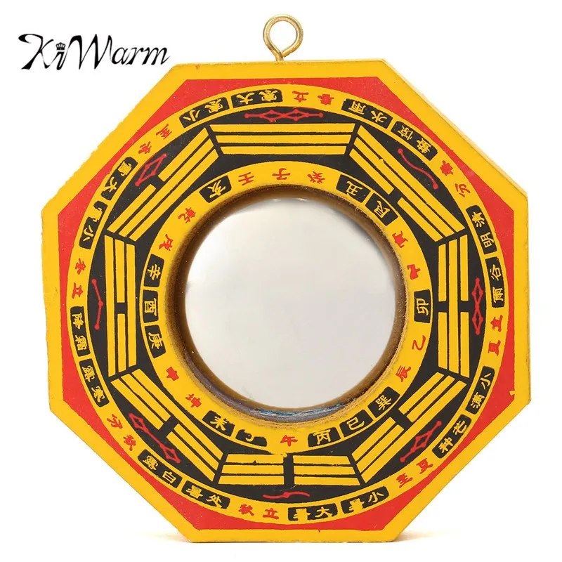 KiWarm Лаки Китайский фэн шуй вмятин выпуклая Бага фэншуй зеркало даосский талисман