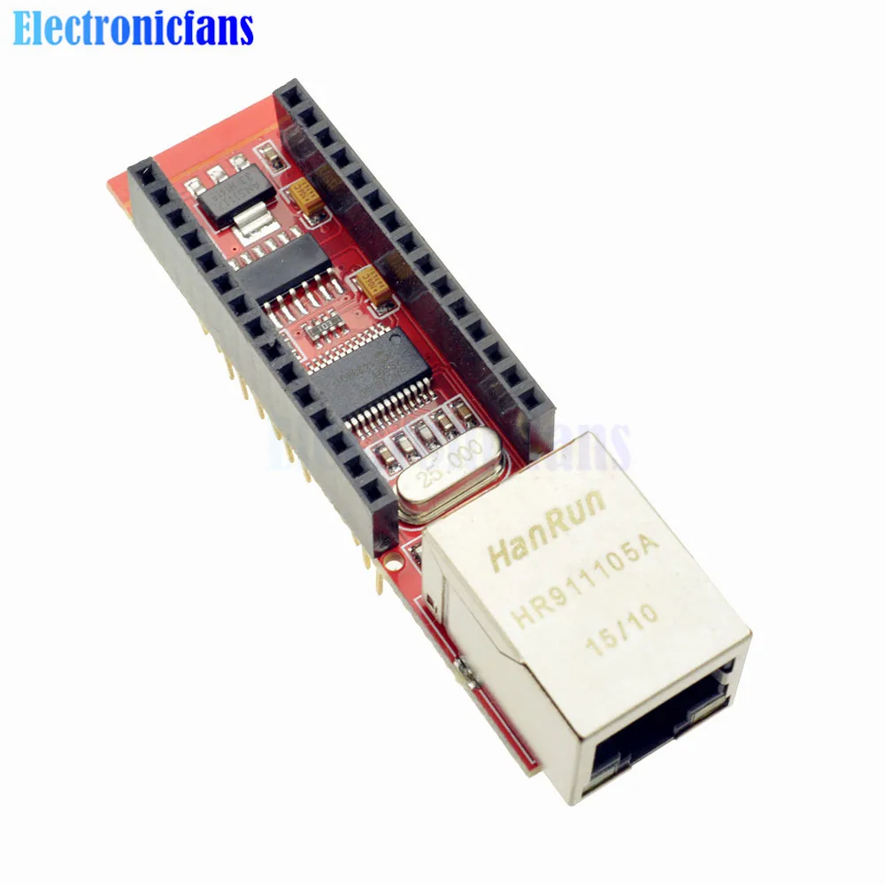 Сетевой экран V1.0 ENC28J60 для Arduino Nano микрочипа HR911105A RJ45 V3 Ethernet веб сервер модуль