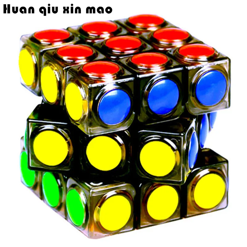 Прозрачный магический куб 3x3x3 скоростной кубик головоломка игровой
