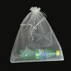 50 шт.пакет 30x40 см 35x50 см, сумки из органзы для одежды, сумка с изображением зонта, сумка для упаковки ювелирных изделий на шнурке