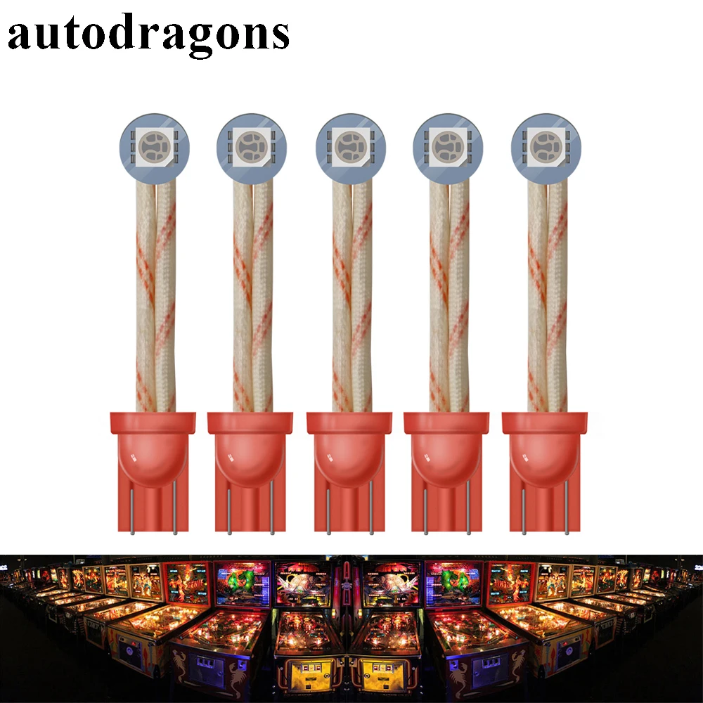 Высококачественные светодиодные лампы autodragon 6 3 В в для пинбола/флиппера