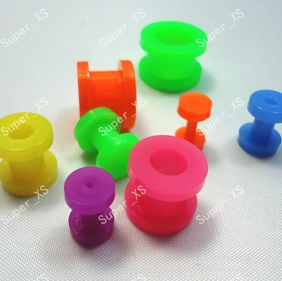 Горячая Распродажа модные разноцветные акриловые ушные расширения для гвоздя 40