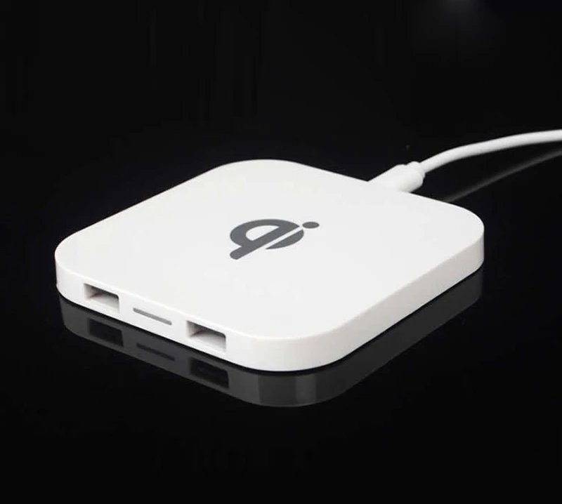 2 USB Порты и разъёмы Беспроводной зарядное устройство Pad Беспроводной Зарядная база для samsung Galaxy S6 Edge+ S7 край S8 Note5 IPhoneX плюс 8 LG V30 Nexus6
