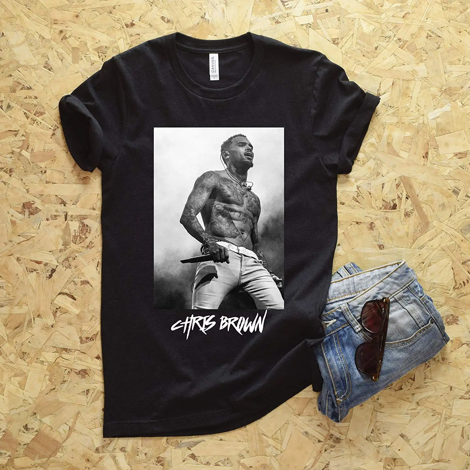 Chris коричневая икона унисекс T Shirt2018 брендовая футболка Homme Футболки|Мужские