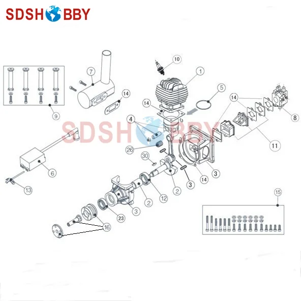 Один комплект поршней для двигателя EME35|set|set of |