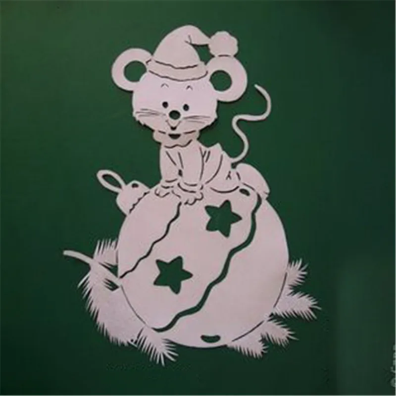 YaMinSanNiO 1 Pcs/lot Metal Cutting Dies Scrapbooking for Card Making DIY Embossing Cuts New Craft Die Mouse Balloon | Дом и сад