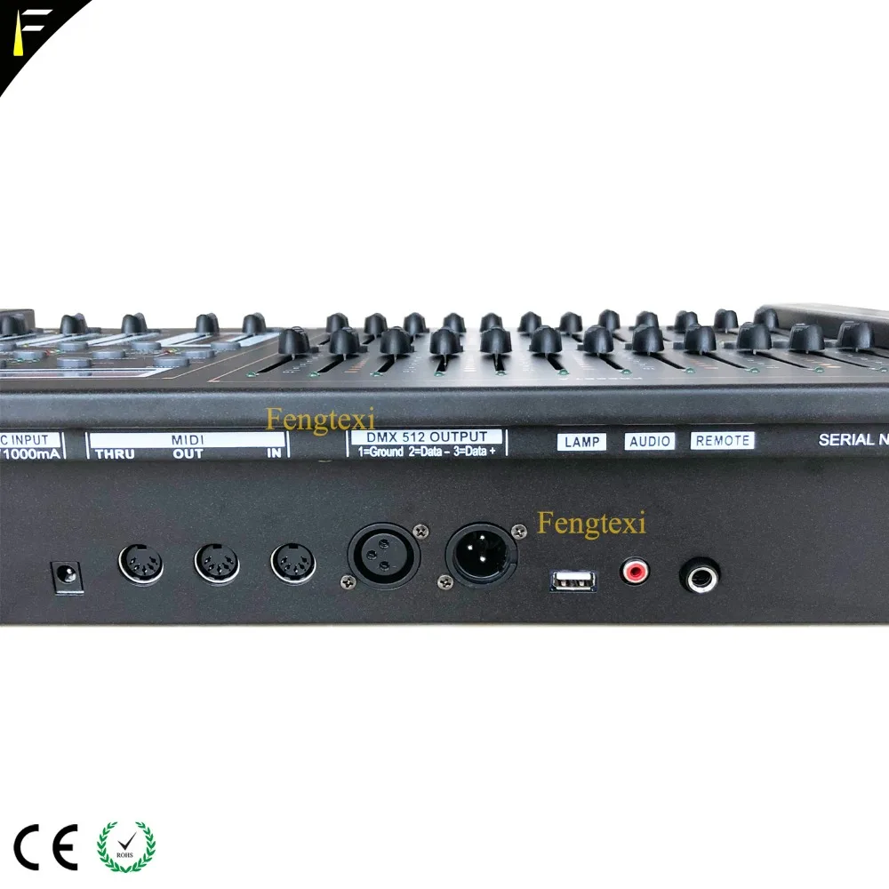 Сценический светильник 24 каналов DMX 512 затемнения консоли 24CH всего 48 воспроизведения фейдера диммер контроллер с светодиодный светильник для подключения