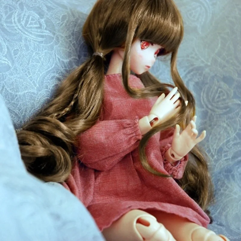 Allaosify bjd волосы 1/6 1/4 1/3 1/8 Bjd SD кукла парик высокая температура провод красивый