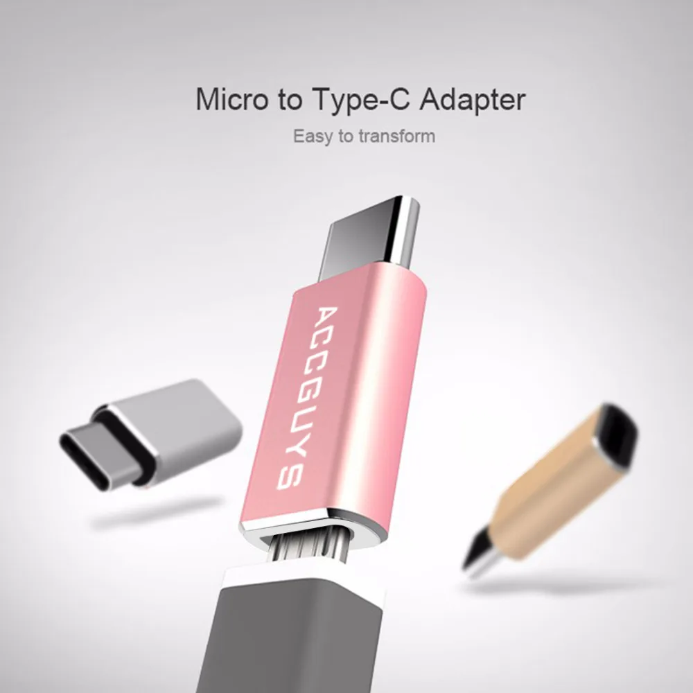 ACCGUYS USB Type C адаптер кабель type usb 2 0 для micro зарядки синхронизации данных nexus 5x6 p lumia 950