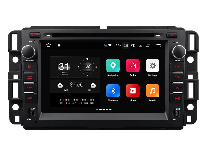 Android 8 0 Восьмиядерный 7 &quotавтомобильный DVD Мультимедийная навигация GPS радио для
