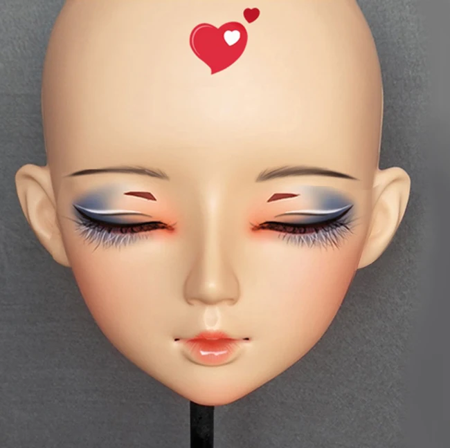 (Mian 05) Женская милая девочка каучуковая полуголовая Kigurumi BJD маска для косплея