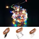 Гирлянда светодиодная с медным проводом, питание от USB, 1-10 м