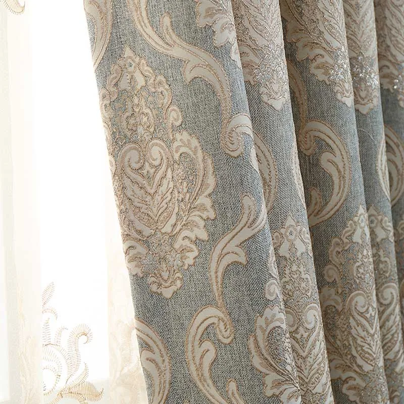 Cloth Curtain Элегантные шторы для спальни, оконные тюлевые панели, занавески, занавески из чистой ткани, тюлевые занавески для гостиной, домашний декор, wp245& 30 - Цвет: Cloth Curtain