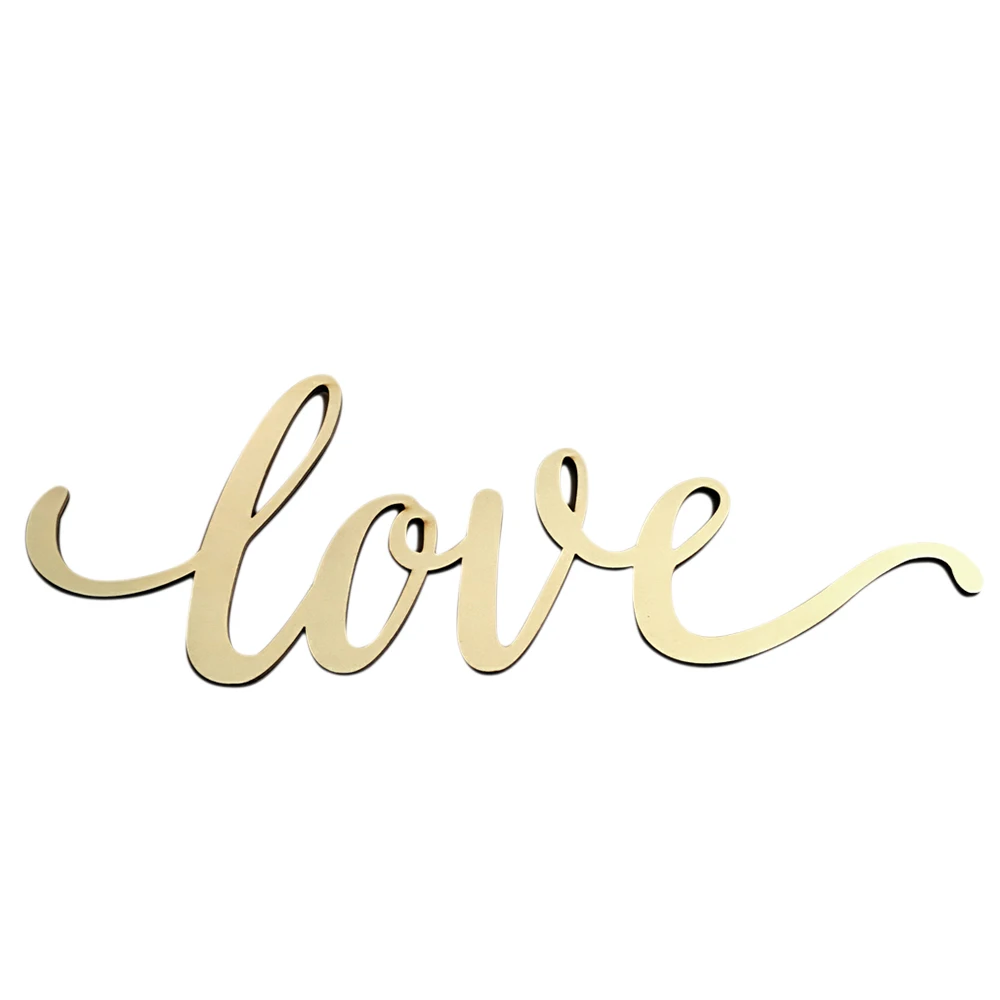 Wood LOVE Sign Home Room Bedroom Wall Decor Love Hello Letters Word Decoration for Cafe Bar Wedding Accessories | Дом и сад