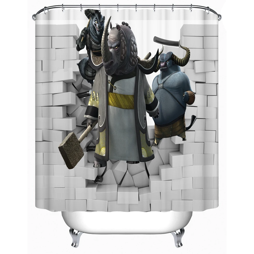 Экологичные занавески для душа ванной комнаты свирепые акулы Товары