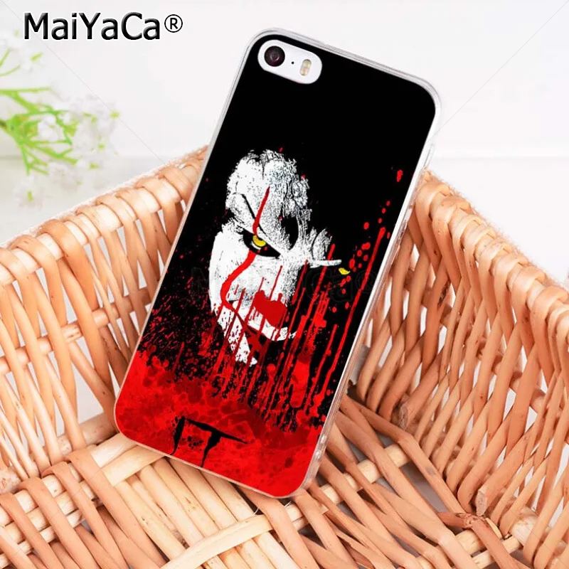 MaiYaCa Стивен Кинг это Pennywise клоун ужас чехол для телефона для iPhone 8 7 6 6S Plus X XS MAX XR 5 5S SE 11 11pro max чехол
