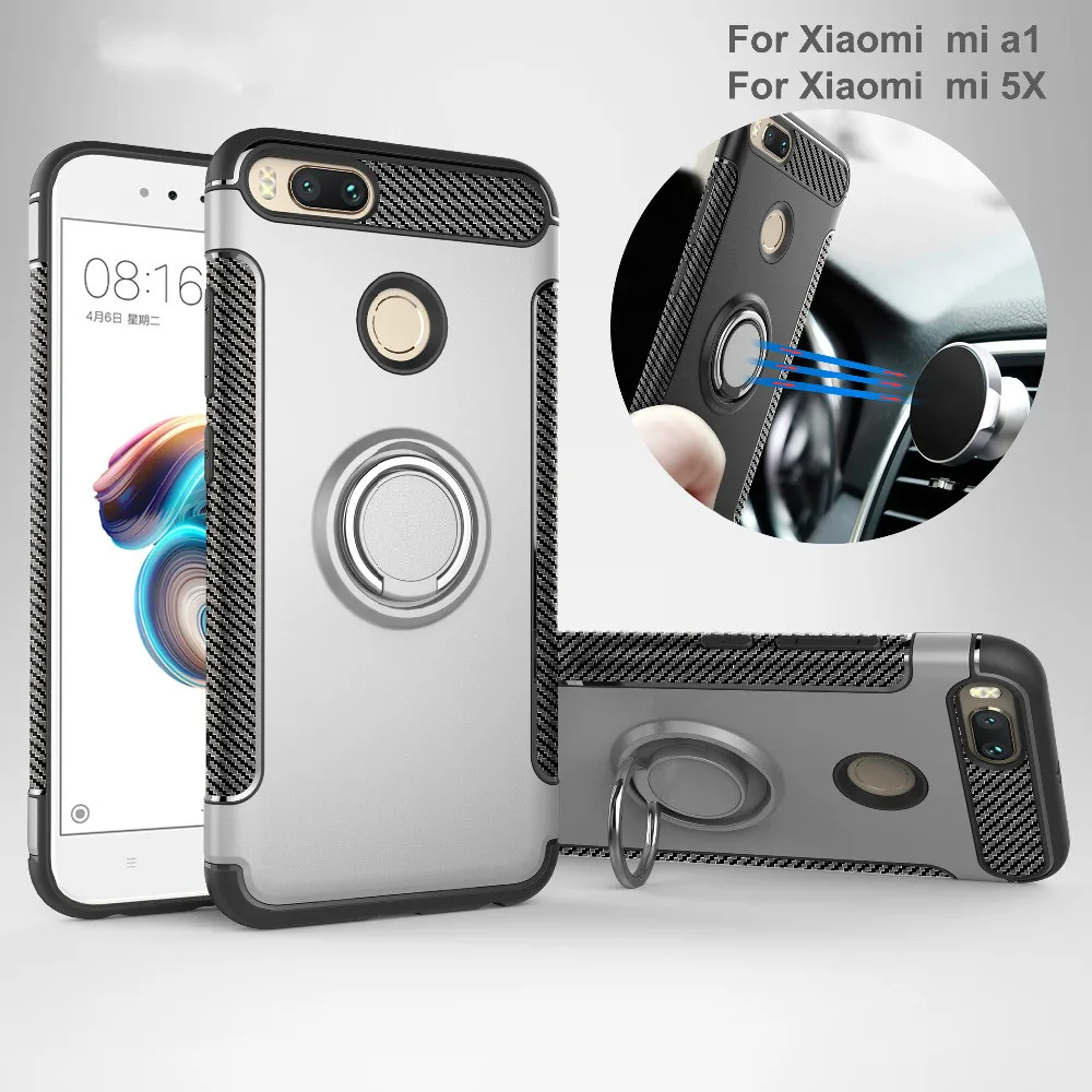 Чехол с магнитным кольцом для Xiaomi mi a1 твердый бронированный чехол Xiomi A2 Lite 8 Max 3 6x |