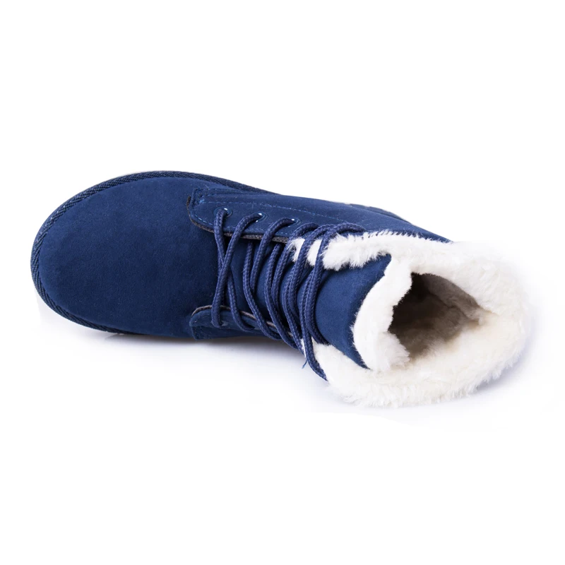 Хит продаж зимние меховые женские ботинки на шнуровке ботильоны сапоги теплая