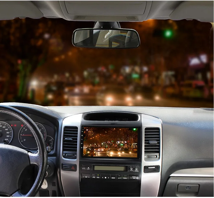 YUEMAIN Автомобильный мультимедийный плеер 2Din 8,1 android магнитофон Стерео gps для Toyota Land Cruiser prado 120 2004-2009 9 дюйм радио