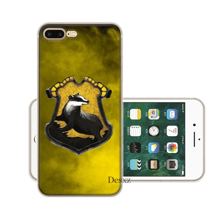 Чехол Hogwarts Hufflepuff для iPhone 6 6s 7 8 Plus 11 Pro X XS Max 5 5S SE |