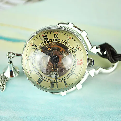 Оптовая латунь Античный стиль Хрустальный шар карманные часы цепь серебряный|chain