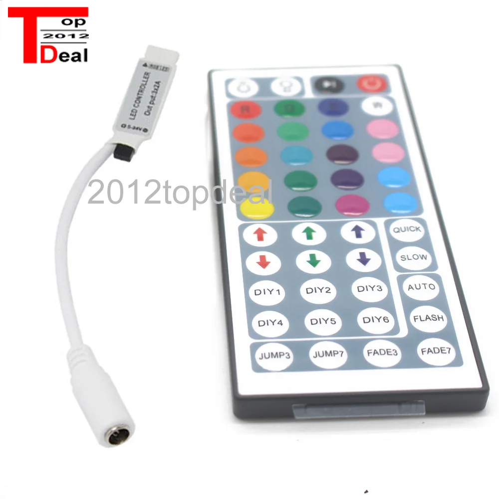 Светодиодная лента 5 м SMD 5050 RGB белый/теплый белый DC12V 2A 3A контроллер поставщика