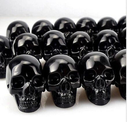 De la venta! 2 pulgadas черный натуральный акудиановый кристалл лечебный череп|skull skull|skull