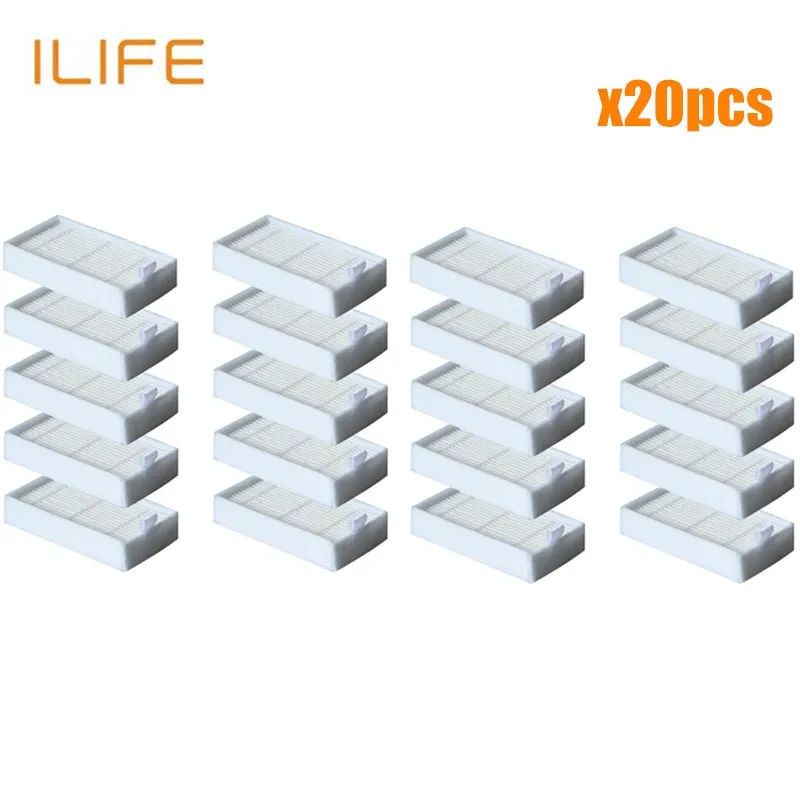 ilife-V3V5Filter20 Основной пылевой фильтр боковая щетка эффективный Hepa фильтр для ilife v5 v5s V3 V3s v5pro V50 V55 x5 v5s pro Запчасти для робота-пылесоса - Цвет: ilife-V3V5Filter20