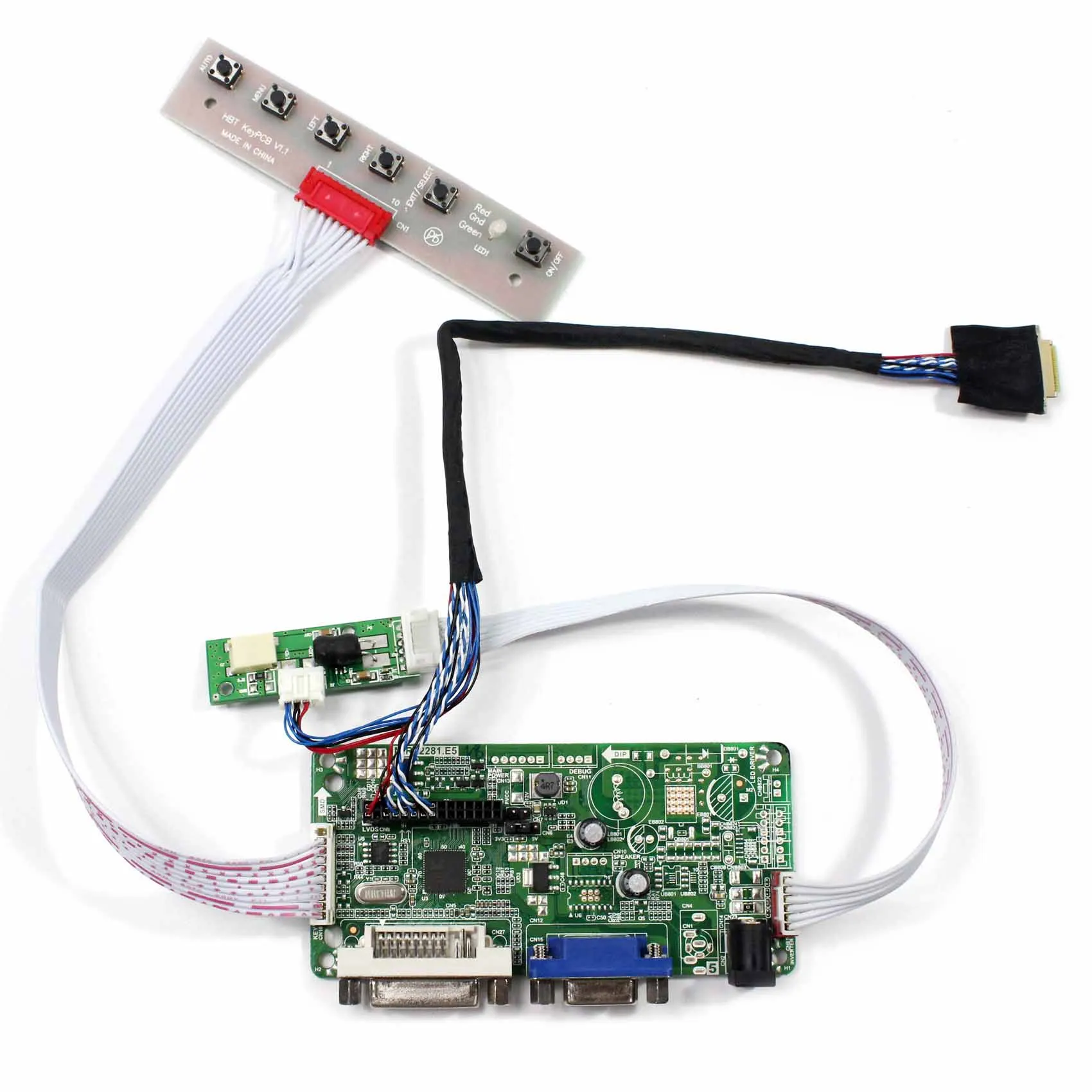 

Плата контроллера ЖК-дисплея DVI + VGA RT2281, подходит для ЖК-экрана 13,3 дюймов 1280X800 LTN133AT09 N133IGE LP133WX2